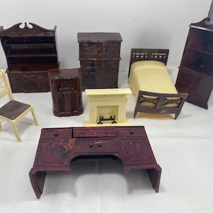 Meubles de maison de poupée 8 pièces Renwal