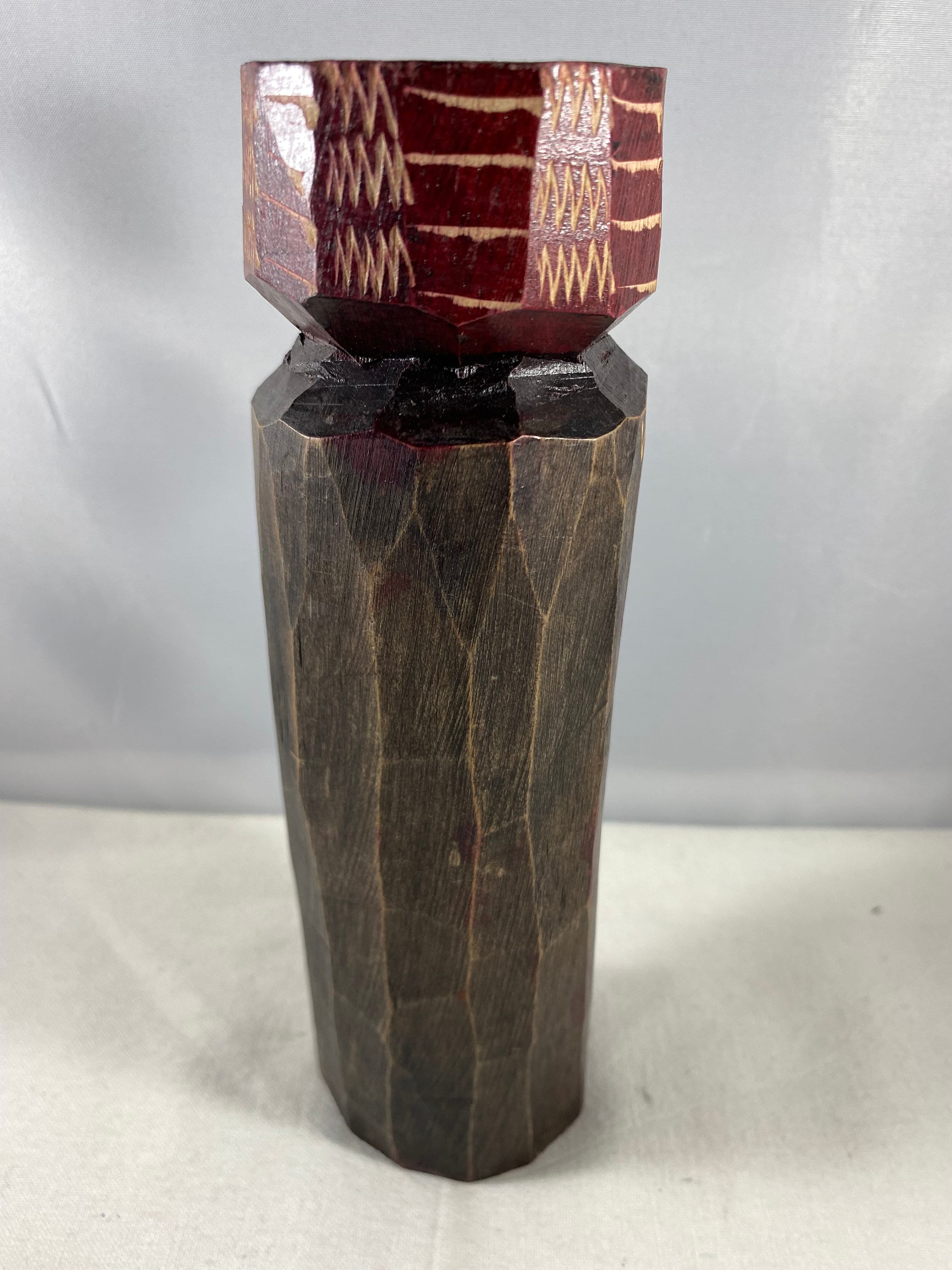 Jamaican Folk Art Woman Wood Carving Etsy