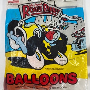 Who Framed Roger Rabbit Bendable Figure and Balloons - Etsy