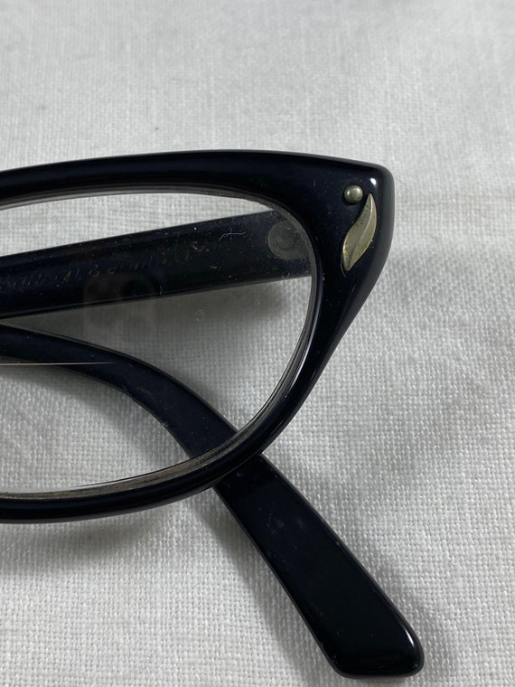 Bausch And Lomb Black Cat Eye Vintage Eyeglasses - image 6