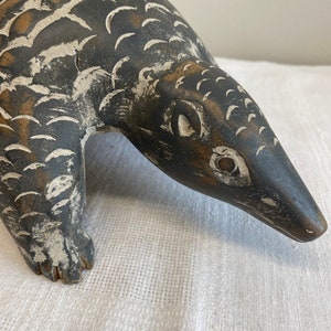 Carved Wood Armadillo