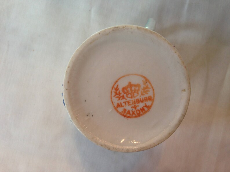 Altenburg Saxony Lusterware Brother Cup