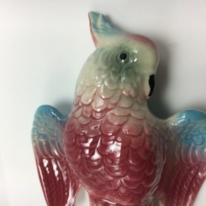 Royal Copley Ceramic Cockatoo or Parrot Bird Mid Century Bird Figure
