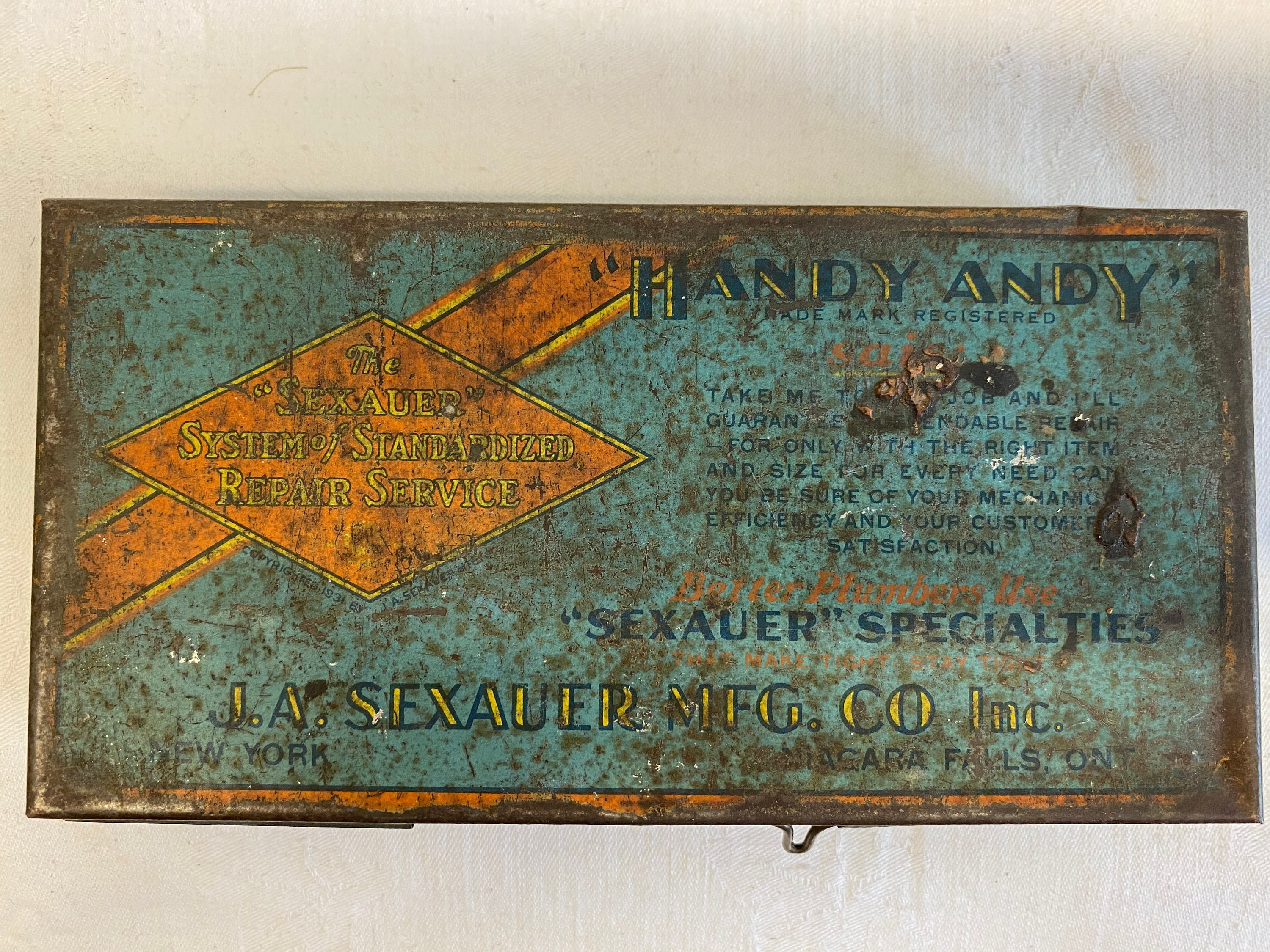 Handy Andy Sexauer System of Repair Plumbers Kit Tin - Etsy