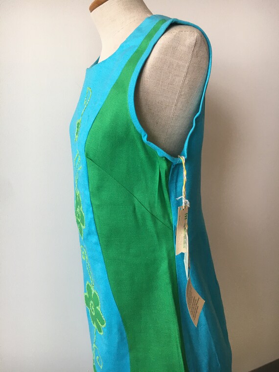 Carol Brent Mod Blue Shift Size 14 - image 4