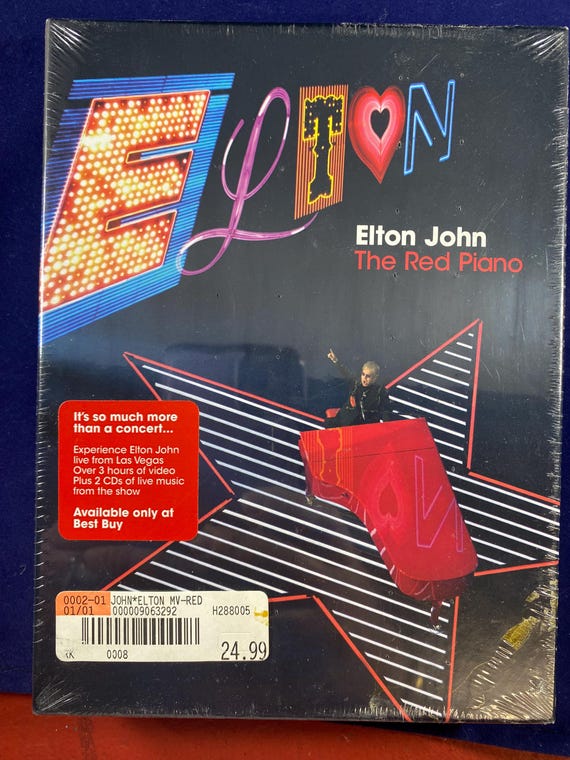 Elton John the Red Piano DVD Video and 2 Cd's NRFB - Etsy