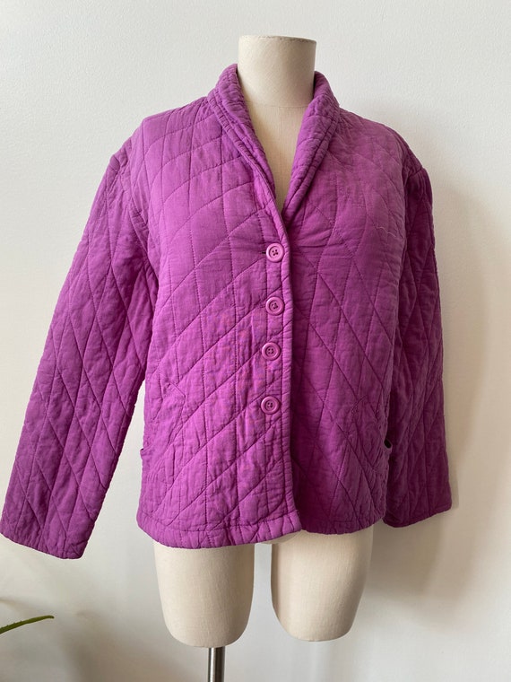 Jerry David Size Large Cotton Quilted Jacket - image 2