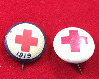 Vintage 1919 Red Cross Pin: WWI Antique Collectible - Etsy