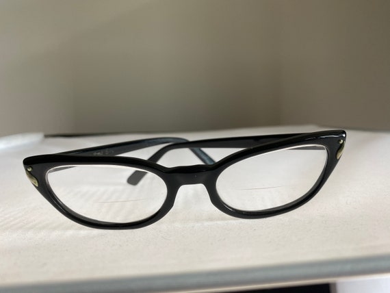 Bausch And Lomb Black Cat Eye Vintage Eyeglasses - image 4