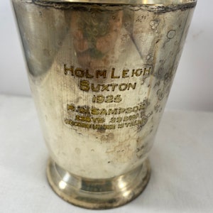 Silver plated English Pint Tankard Horse Racing Trophy Award