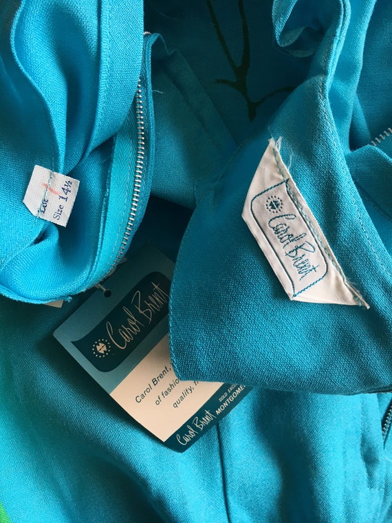 Carol Brent Mod Blue Shift Size 14 - image 8