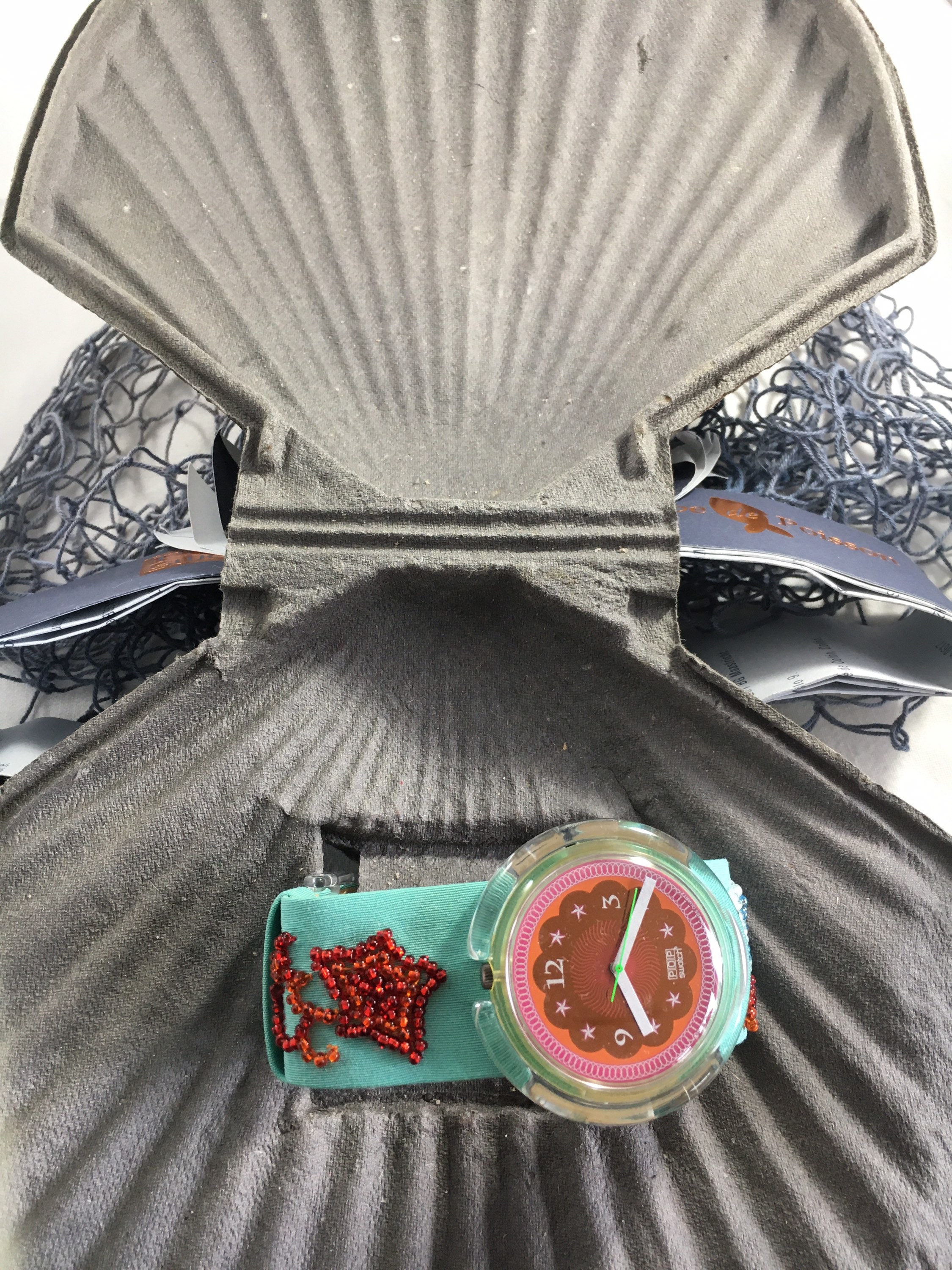 Swatch Pop Watch Soupe De Poisson Clam Shell Watch - Etsy