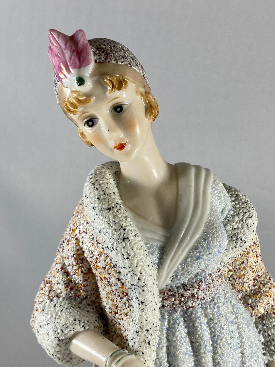 Elegant Flapper Girl Dressed in Evening Wear With Hat - Etsy