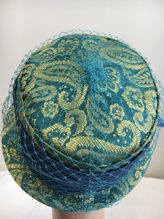 Vintage Brocade Paisley Hat - image 3