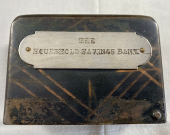 Antique Metal Household Savings Bank