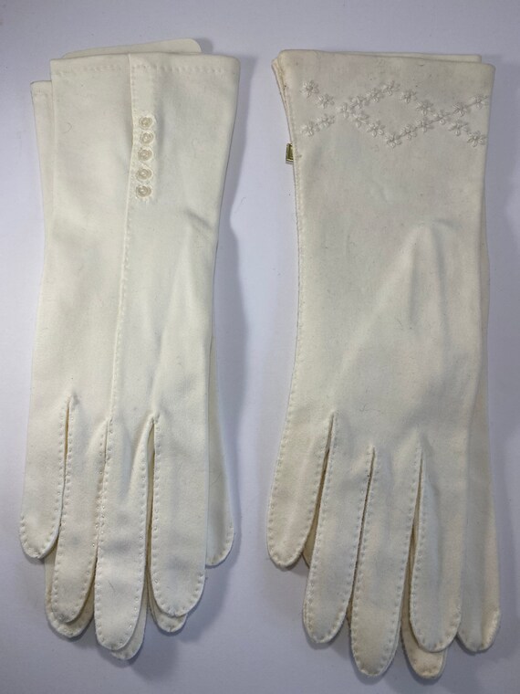 Long White Opera Gloves