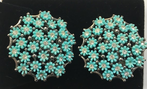 Listner Blue Daisy And Rhinestone Bursts - image 1