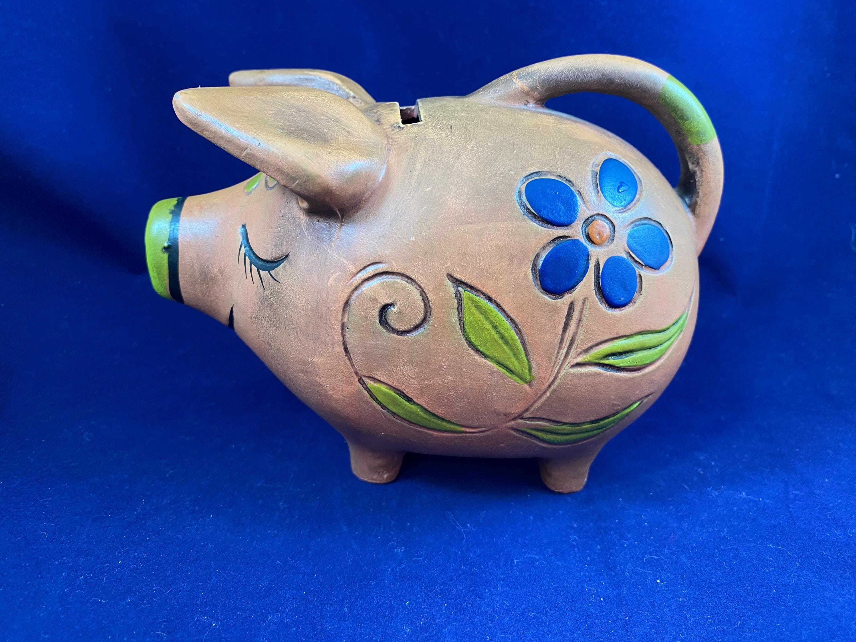 70s Ceramic Pig Bank - Etsy Canada