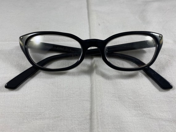 Bausch And Lomb Black Cat Eye Vintage Eyeglasses - image 8