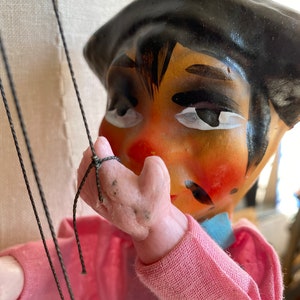 Spagnolo Matador Clay Head Marionette String Puppet