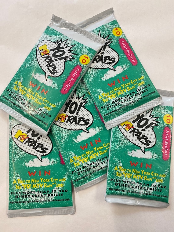 MTV Raps Collectable Trading Cards 1 Pack - Etsy