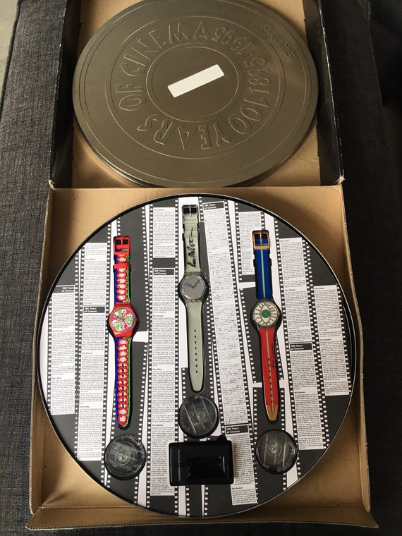 Swatch Watch 100 Years of Cinema Boxed Set - Etsy