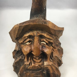 Carved Wood Folk Art Mountain Man