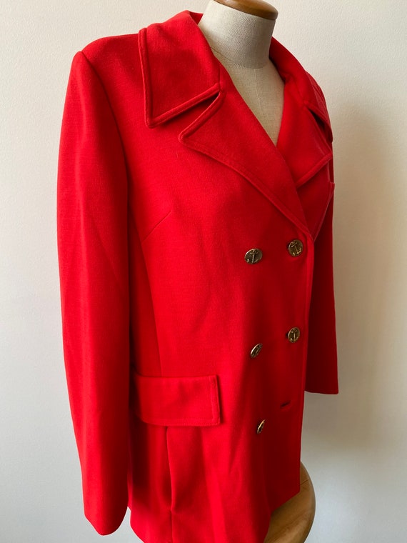 Red Nautical 1970's Blazer - image 5