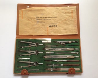 Montgomery Ward Drafting Tool Set