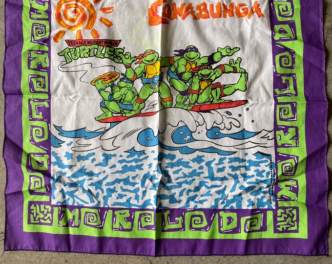 Teenage Mutant Ninja Turtles Bandana 1990 Mirage Studios Etsy