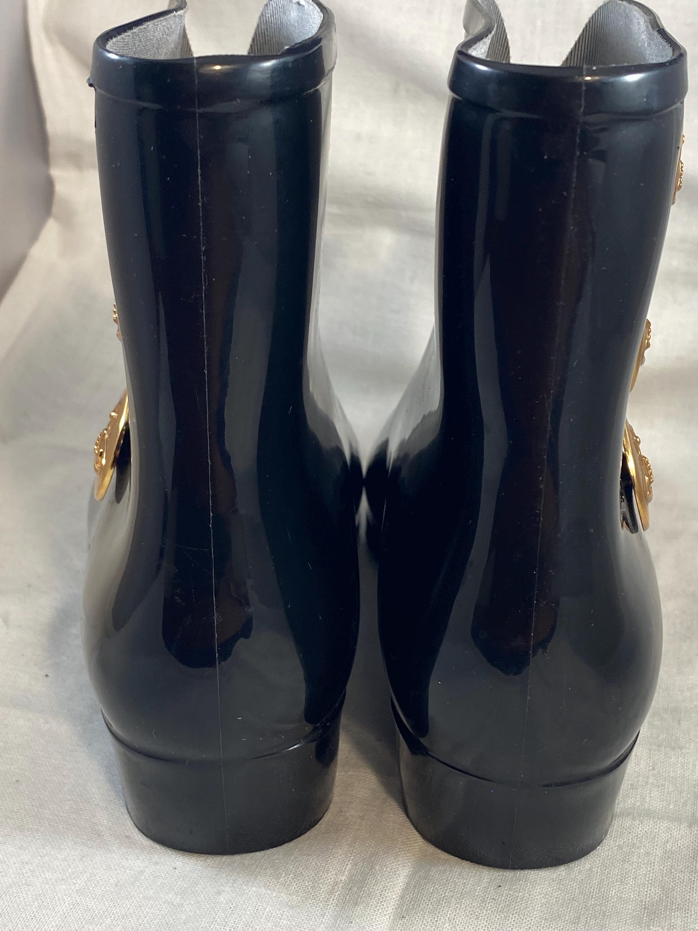 Vivian Westwood Black Rainboots Melissa Eur 37 Usa 6 - Etsy Australia
