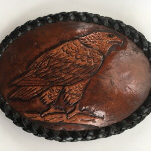 Leather Eagle Belt Buckle
