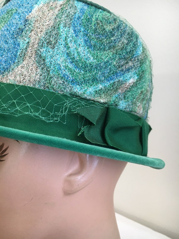 Green Bucket Hat With Netting - image 2