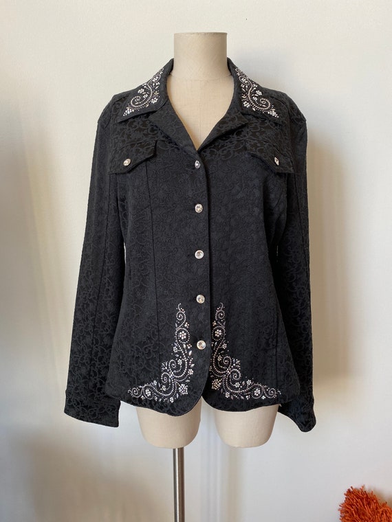 Christine Alexander Large Black Blazer/Jacket With