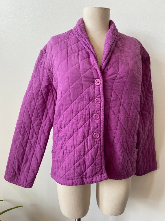Jerry David Size Large Cotton Quilted Jacket - image 4