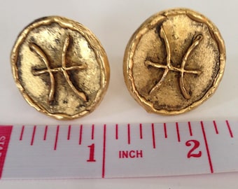 Pisces Zodiac Cuff Links