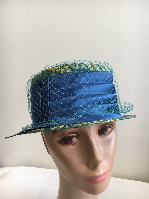 Vintage Brocade Paisley Hat - image 2