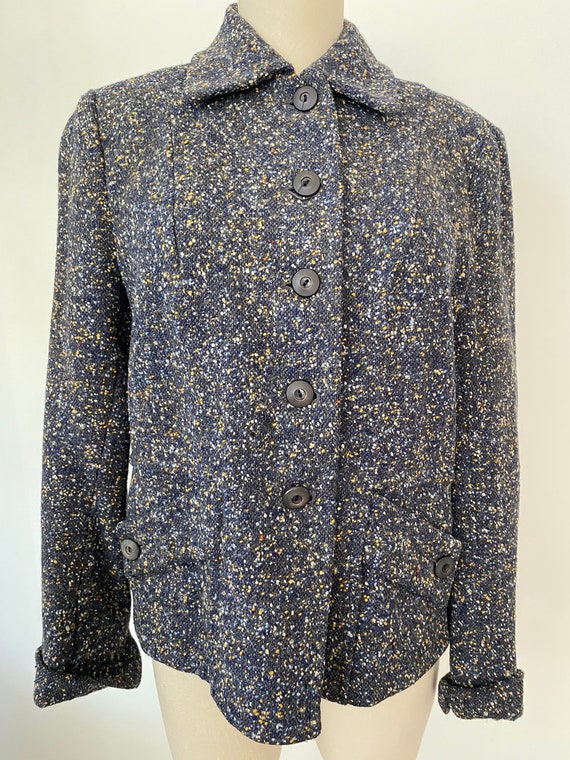 CC 26s Vintage Jacket Black Wool Tweed