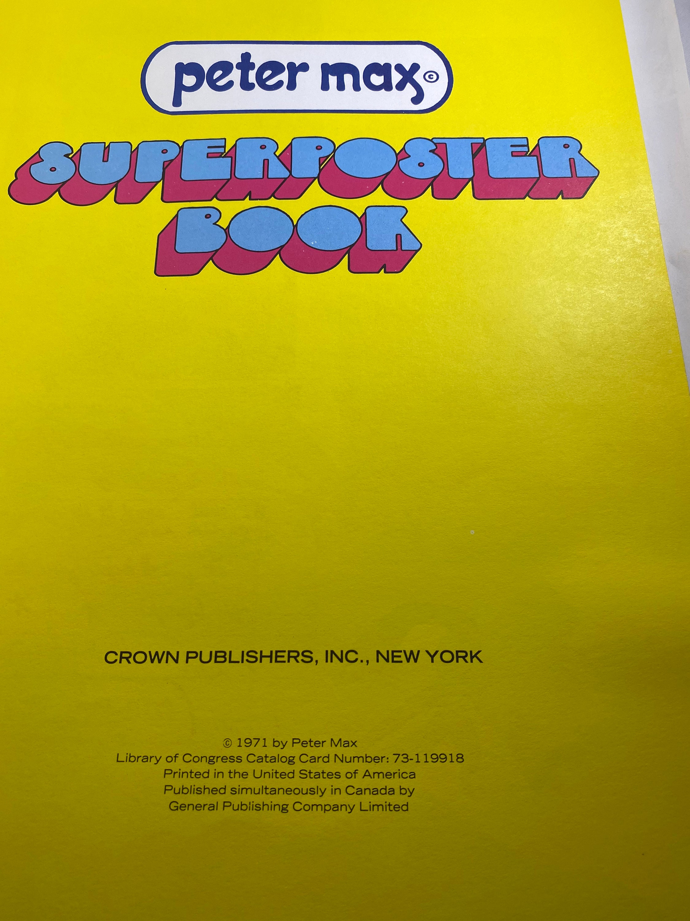 Peter Max Super Poster Book 1971 - Etsy