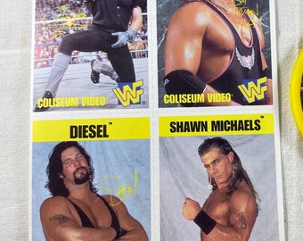 WWF Wrestling Fan Club Cards, Undertaker, Bret Hart, 1995 Titan Sports