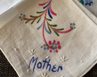 3 Mother Handkerchiefs Mothers Day