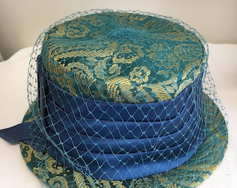 Union made vintage turquoise paisley hat il_fullxfull.2269829477_ibkw.jpg main image 3