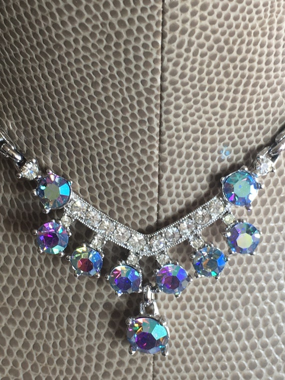 Bogoff Aurora Borealis Necklace And Earrings - image 3