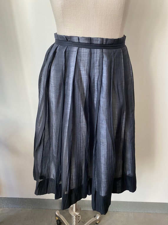 Hugo Boss Pleated Black Skirt Large Size Vintage - image 4