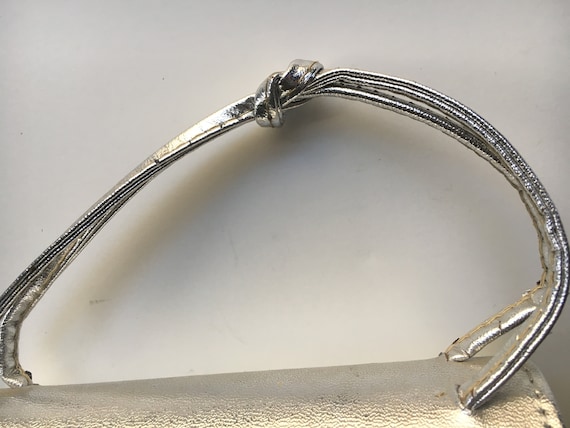 Silver Lame' Box Purse - image 5