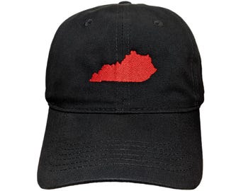Kentucky State Embroidered Dad Hat: Custom Colors, Adjustable
