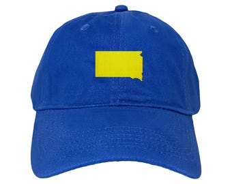 South Dakota State Embroidered Dad Hat: Custom Colors, Adjustable