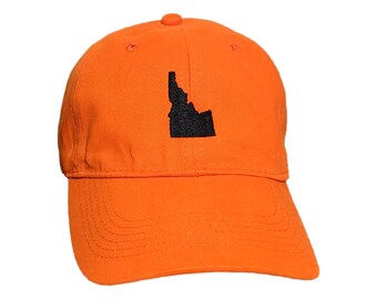 Idaho State Custom Embroidered Adjustable High Quality Dad Hat - Choose Your Own Thread and Hat Color