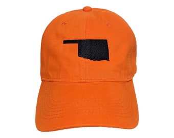 Oklahoma State Custom Embroidered Adjustable High Quality Dad Hat - Choose Your Own Thread and Hat Color