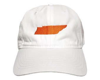 Tennessee State Custom Embroidered Adjustable High Quality Dad Hat - Choose Your Own Thread and Hat Color